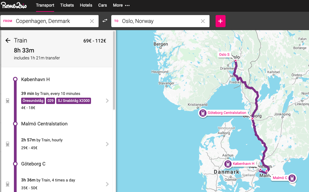 Bike vacation through Scandinavia
